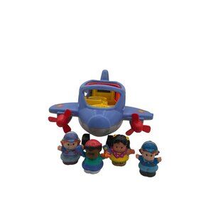 Vintage Fisher-Price Little People Travel Together Airplane and Figures